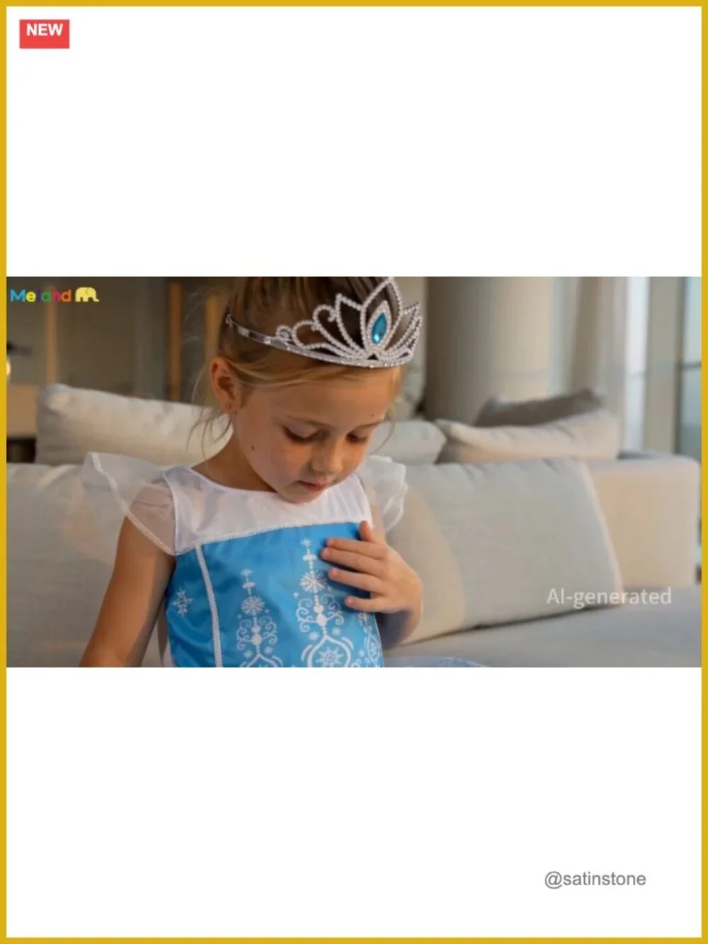 Princess Dress Up Trunk Set 16pcs Girls Costume Pretend Play 3-8Y